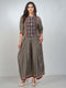 Amchoor Cream Viscose Silk Digital Prints Co-Ord Sets for Womens