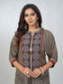 Amchoor Cream Viscose Silk Digital Prints Co-Ord Sets for Womens