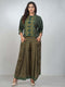 Amchoor Green Viscose Silk Digital Prints Co-Ord Sets for Womens