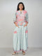 Amchoor Pink Cotton Linen Paisley Co-ord Set for Womens