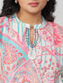 Amchoor Pink Cotton Linen Paisley Co-ord Set for Womens