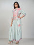 Amchoor Pink Cotton Linen Paisley Co-ord Set for Womens