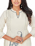 Amchoor Blue Cotton Floral Print KURTI SET for Women's
