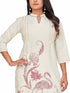 Amchoor Maroon Cotton Floral Print KURTI SET for Women's