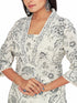 Amchoor Grey Cotton Floral Print KURTI SET for Women's