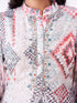 Amchoor Grey Muslin Digital Prints Kurti Pant Set for Womens