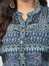 Amchoor Blue Crepe Digital Prints Kurta and Trouser Set for Womens