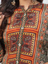 Amchoor Black Crepe Digital Prints Kurta and Trouser Set for Womens