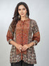Amchoor Black Crepe Digital Prints Kurta and Trouser Set for Womens