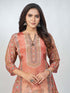 Amchoor Rust Crepe Digital Prints Kurta and Trouser Set for Women's