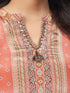 Amchoor Rust Crepe Digital Prints Kurta and Trouser Set for Women's