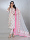 Amchoor Pink Cotton Embroidered Kurta Sets For Womens