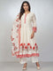 Amchoor Red Chanderi Floral Kurta Sets for Womens