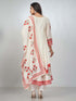 Amchoor Red Chanderi Floral Kurta Sets for Womens