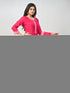 Amchoor Fuchsia Chanderi Solid Kurti Set for Womens