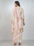 Amchoor Cream organza jacquard Bandhani Kurta Sets for Womens