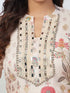 Amchoor Cream organza jacquard Bandhani Kurta Sets for Womens