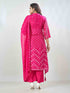 Amchoor Fuchsia Russian Silk Ethnic Motifs Kurta Sets For Womens