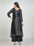 Amchoor Black Silk Embellished Kurti Set for Womens