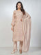 Amchoor Mauve Chanderi Embroidered Kurta Sets for Womens