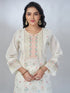 Amchoor Cream Mul Chanderi Solid Kurta Sets For Womens
