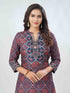 Amchoor Maroon Dola Silk Digital Prints Kurta Sets For Womens