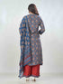 Amchoor Blue Dola Silk Digital Prints Kurta Sets For Womens