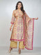 Amchoor Yellow Muslin Digital Prints Kurta Sets for Womens