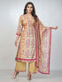 Amchoor Yellow Muslin Digital Prints Kurta Sets for Womens