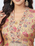 Amchoor Yellow Muslin Digital Prints Kurta Sets for Womens