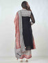 Amchoor Black Georgette Digital Prints Kurta Sets For Womens