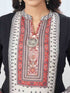 Amchoor Black Georgette Digital Prints Kurta Sets For Womens