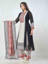 Amchoor Black Georgette Digital Prints Kurta Sets For Womens
