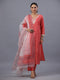 Red Floral Print Kurti Set