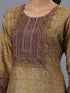 Green Ombre Ditsy Printed Kurti Set
