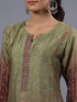 Green Ombre Digital Printed Kurti Set