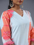 Assorted Shade With Abstract Print Kurti Set