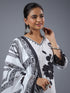White Floral Print Kurti Set