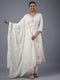 Off White Emblished Kurti Set