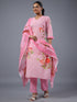 Pink Digital Print Kurta Set