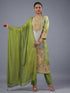 Green Digital Print Kurti Set