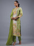 Green Digital Print Kurti Set