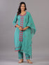 Persian Green Embroidered Kurti Set