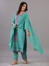 Persian Green Embroidered Kurti Set