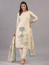 Beige Sequins and Beads Work Kurti Set