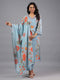 Grey Printed Mirror Work Kurti Set