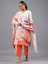Assorted Colorful Abstract Print Kurti Set