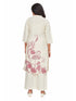 Amchoor Maroon Cotton Floral Print KURTI SET for Women's