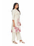 Amchoor Maroon Cotton Floral Print KURTI SET for Women's