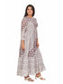 Amchoor Grey Cotton Block Print KURTI SET for Women's